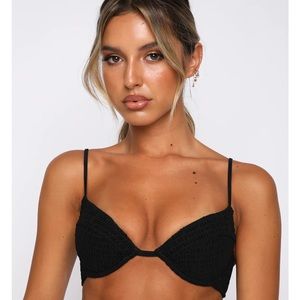 Never Worn White Fox Bikini Top